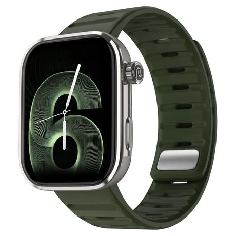 Noise ColorFit Pro 6 Max Smartwatch, Green Titanium-0