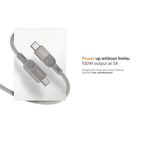 Noise Power Series 100 W Type-C to Type-C Braided Magnetic Power Cable, Infinite Black-1