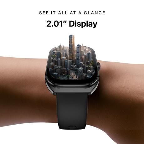Noise ColorFit Icon Arc Smartwatch, Jet Black-1