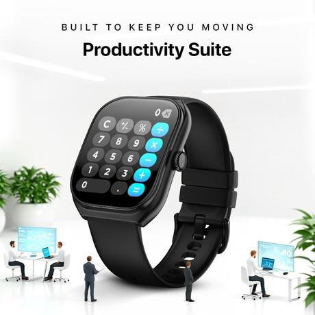 Noise ColorFit Icon Arc Smartwatch, Jet Black-7