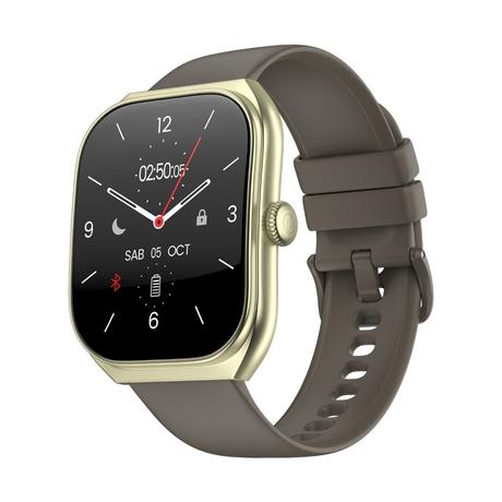 Noise ColorFit Icon Arc Smartwatch, Nickel Brown-0