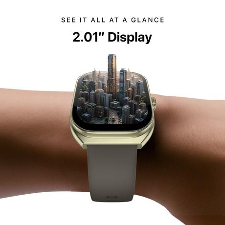 Noise ColorFit Icon Arc Smartwatch, Nickel Brown-1