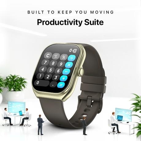 Noise ColorFit Icon Arc Smartwatch, Nickel Brown-7