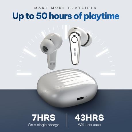 Noise Buds X Ultra Truly Wireless Bluetooth Earbuds, Ivory Grey-4