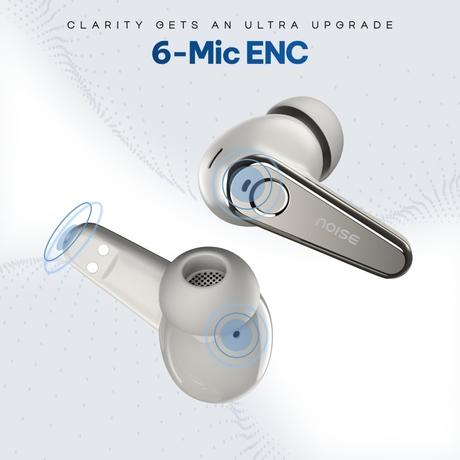 Noise Buds X Ultra Truly Wireless Bluetooth Earbuds, Ivory Grey-6