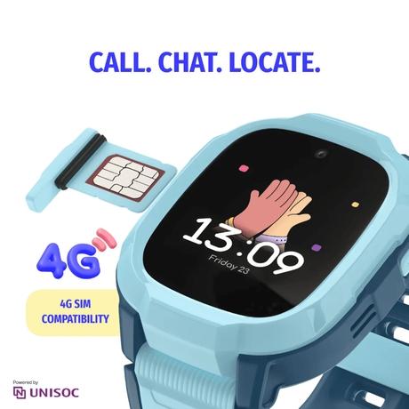Noise Junior Explorer 2 Smart Watch for Kids with 4G SIM Compatible, 2-Way Video & Voice Calling, Geofencing, Real Time Location Monitoring via Google Maps, IP68, SOS Emergency Alerts (Frost Pop)-2