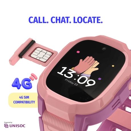 Noise Junior Explorer 2 Smart Watch for Kids with 4G SIM Compatible, 2-Way Video & Voice Calling, Geofencing, Real Time Location Monitoring via Google Maps, IP68, SOS Emergency Alerts (Power Pixel)-2