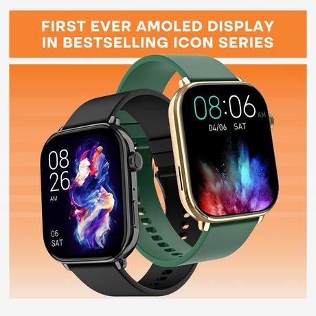 Noise ColorFit Icon 4 Smartwatch, Jet Black-1
