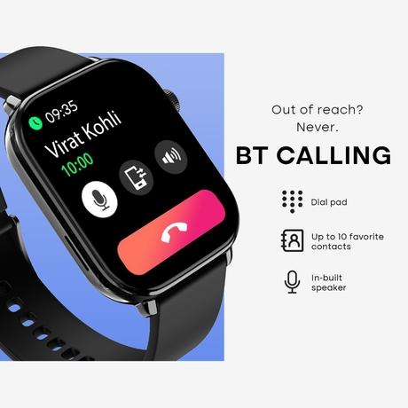 Noise ColorFit Icon 4 Smartwatch, Jet Black-4