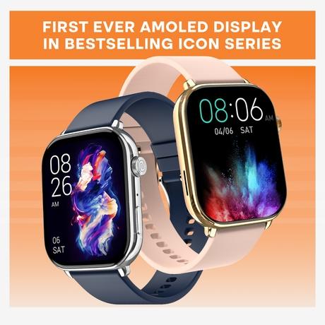 Noise ColorFit Icon 4 Smartwatch, Space Blue-1