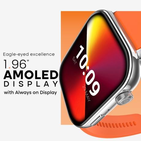 Noise ColorFit Icon 4 Smartwatch, Sunset Orange-2