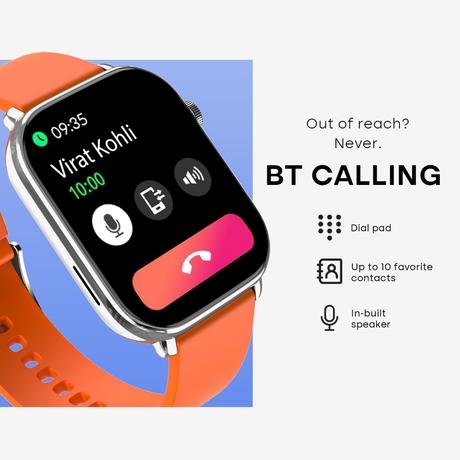 Noise ColorFit Icon 4 Smartwatch, Sunset Orange-4