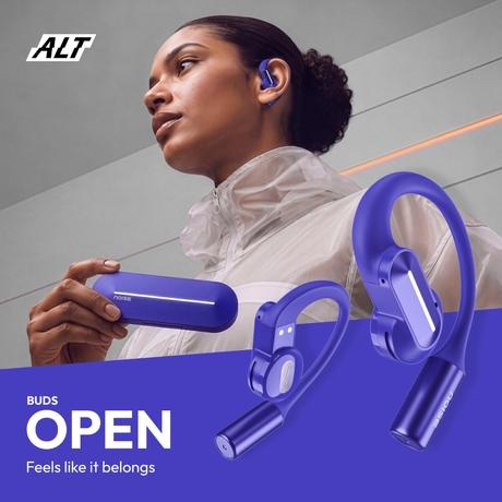 Noise Alt Buds Open Truly Wireless Bluetooth Earbuds (Chosen Blue)-1
