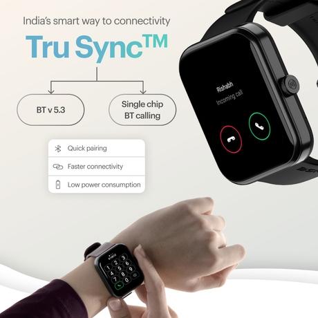 Noise ColorFit Elevate Smartwatch, Jet Black-2