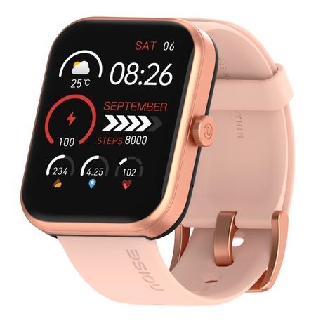 Noise ColorFit Elevate Smartwatch, Rose Pink-0