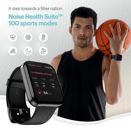 Noise ColorFit Elevate Smartwatch, Deep Wine-4