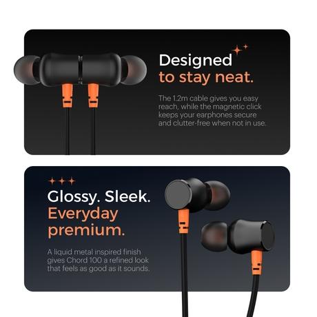 Noise Chord 100 Type-C Wired Earphone, Jet Black-3