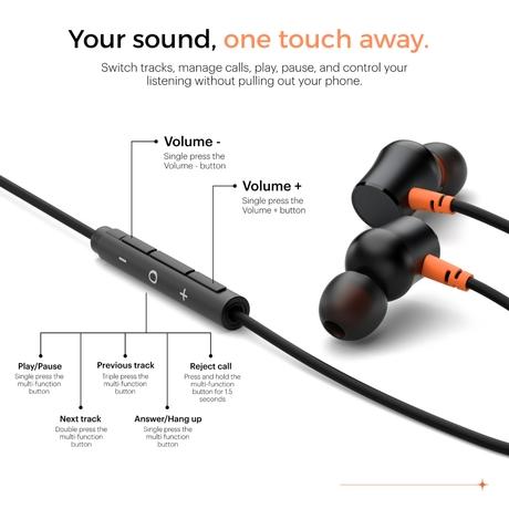 Noise Chord 100 Type-C Wired Earphone, Jet Black-4