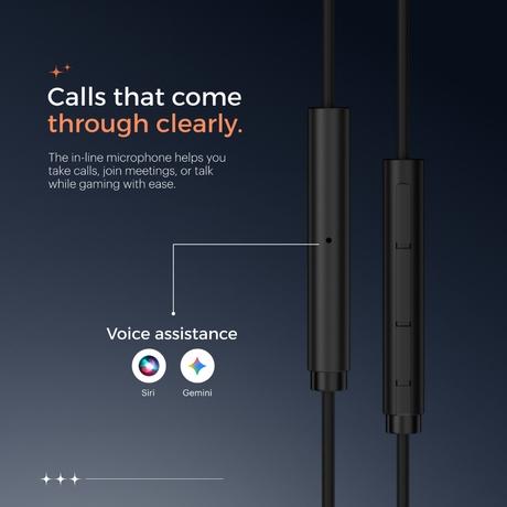 Noise Chord 100 Type-C Wired Earphone, Jet Black-7