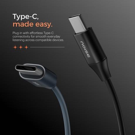 Noise Chord 100 Type-C Wired Earphone, Midnight Blue-5