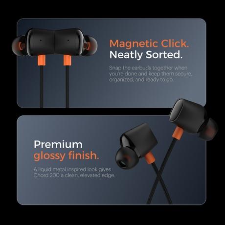 Noise Chord 200 Type-C Wired Earphone, Jet Black-3