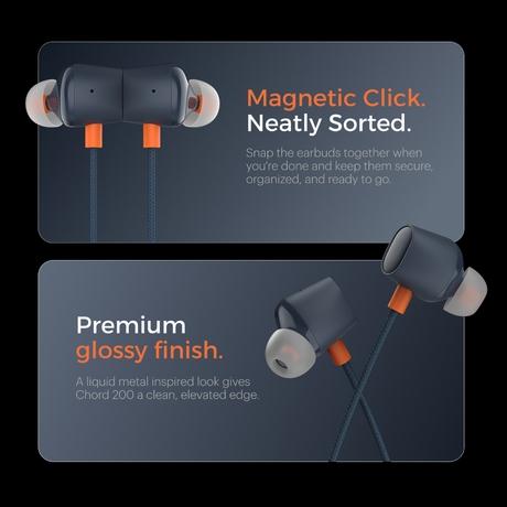 Noise Chord 200 Type-C Wired Earphone, Midnight Blue-3
