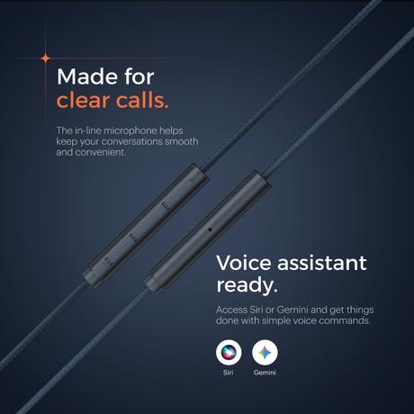 Noise Chord 200 Type-C Wired Earphone, Midnight Blue-7
