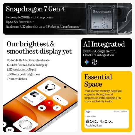 Nothing Phone (4a) Pro 5G 256 GB, 8 GB RAM, Silver, Mobile Phone-3