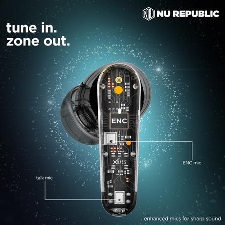 Nu Republic Epic X4 TWS Earbuds with 52 Hour Playtime, X-Bass Technology, 13 mm Neodymium Drivers, ENC Mics, Dual Mode, 40 ms Low Latency, Quick Charge 15mins = 200 Mins Play (Silver/Black)-8