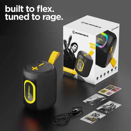 Nu Republic Sonicpop 2000 Wireless Speaker with 16 Watts Output, 6 Hrs Playtime, 66 mm Dynamic Driver, Multi RGB Led Lights (Black)-3