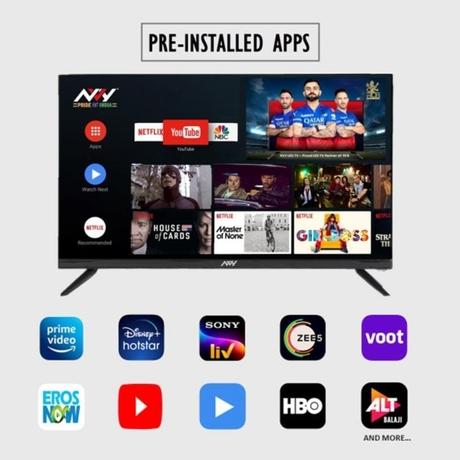 NVY 109 cm (43 Inch) FHD Smart Frameless LED TV, NVA43SFR1 (Black)-1