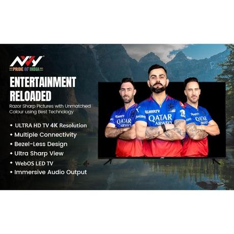 NVY 109 cm (43 Inch) Smart 4K LED TV, NVA43SFR1P (Black)-14