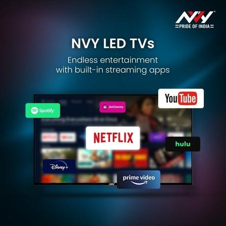 NVY 109 cm (43 inch) QLED Smart TV, NVQ43SFR1, Black-6