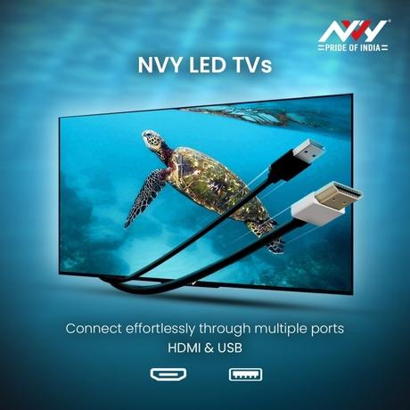 NVY 165 cm (65 inch) 4K UHD Smart Google LED TV, NVS65U, Black-13