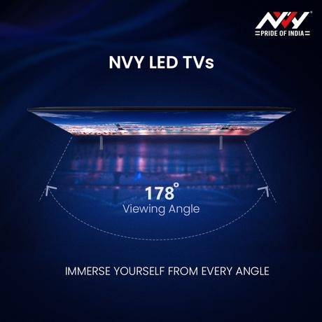 NVY 165 cm (65 inch) 4K UHD Smart Google LED TV, NVS65U, Black-7