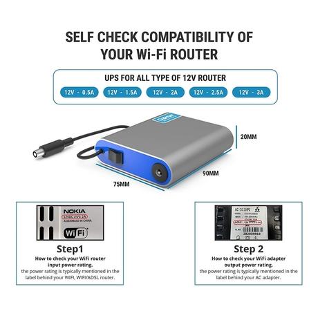 Oakter Mini UPS for Wi-Fi Router With Smart Charging-6