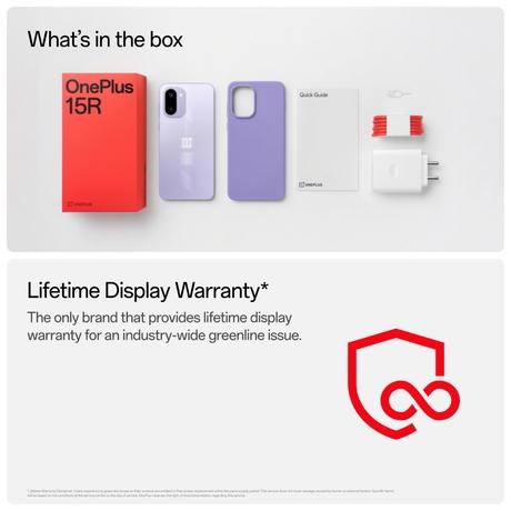 OnePlus 15R 5G 256 GB, 12 GB RAM, Electric Violet, Mobile Phone-16