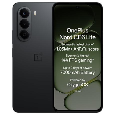 OnePlus Nord CE6 Lite 5G 128 GB, 8 GB RAM, Hyper Black, Mobile Phone-0