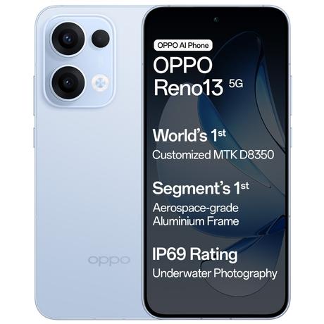 Buy Oppo Reno 13 5G 256 GB, 8 GB RAM, Sky Blue Online at Best Price