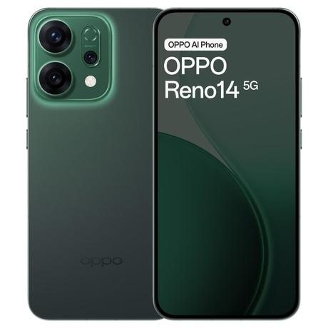 Oppo Reno 14 5G 256 GB, 8 GB RAM, Forest Green, Mobile Phone-0