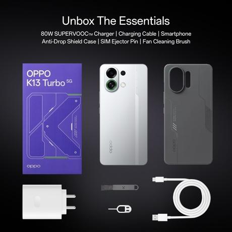 Oppo K13 Turbo 128 GB, 8 GB RAM, Midnight Maverick, Mobile Phone-7