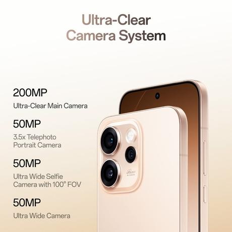 Oppo Reno15Pro 5G 256 GB, 12 GB RAM, Sunset Gold, Mobile Phone-6