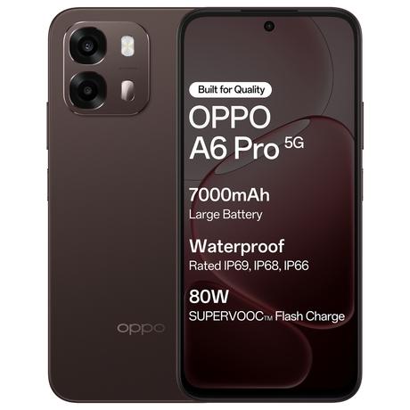 OPPO A6 Pro 5G 128 GB, 8 GB RAM, Cappuccino Brown, Mobile Phone-0