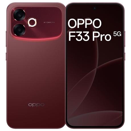 OPPO F33 Pro 5G 256 GB, 8 GB RAM, Passion Red, Mobile Phone-0