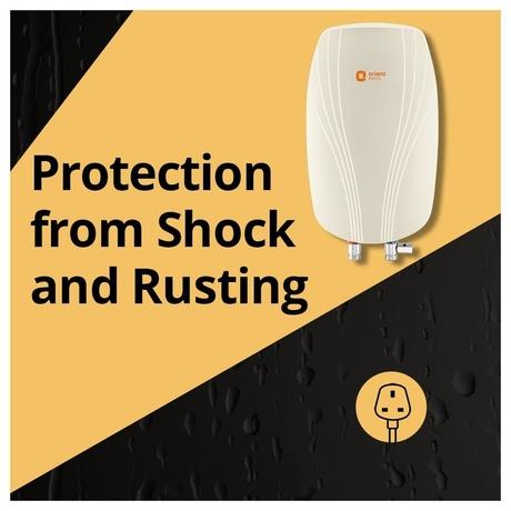 Orient IWON03VPSM3-WH, 3 Litre, Instant Water Heater, LED Indicator, Beige-4