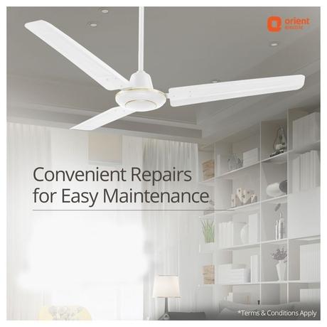 Orient Electric Ujala Energy Saver 1200 mm 3 Blade Ceiling Fan, White-5
