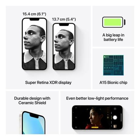 Buy Apple iPhone 13 256 GB, Starlight Online at Best Price