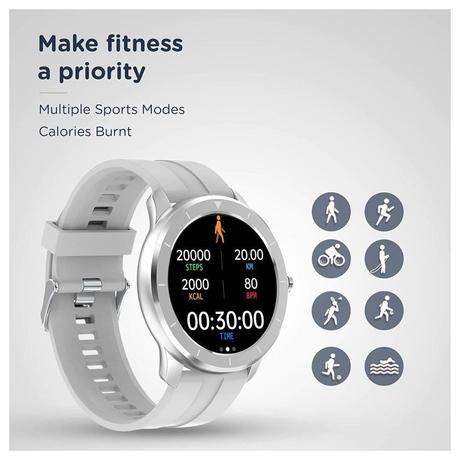 Pebble Zen Pro PFB10 smartwatch, Grey-3