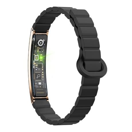 Pebble Arq Smart Bracelet, Obsidian Gold-2
