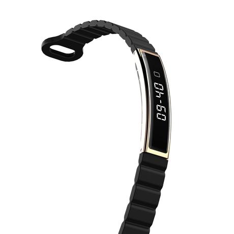 Pebble Arq Smart Bracelet, Obsidian Gold-3